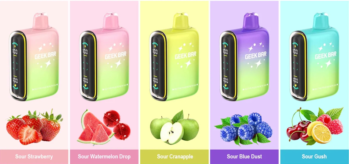 Geek Bar Pulse 15000 Puffs Vape - Polvo azul agrio: Una explosión de sabor y tecnología en el mercado argentino de 2025